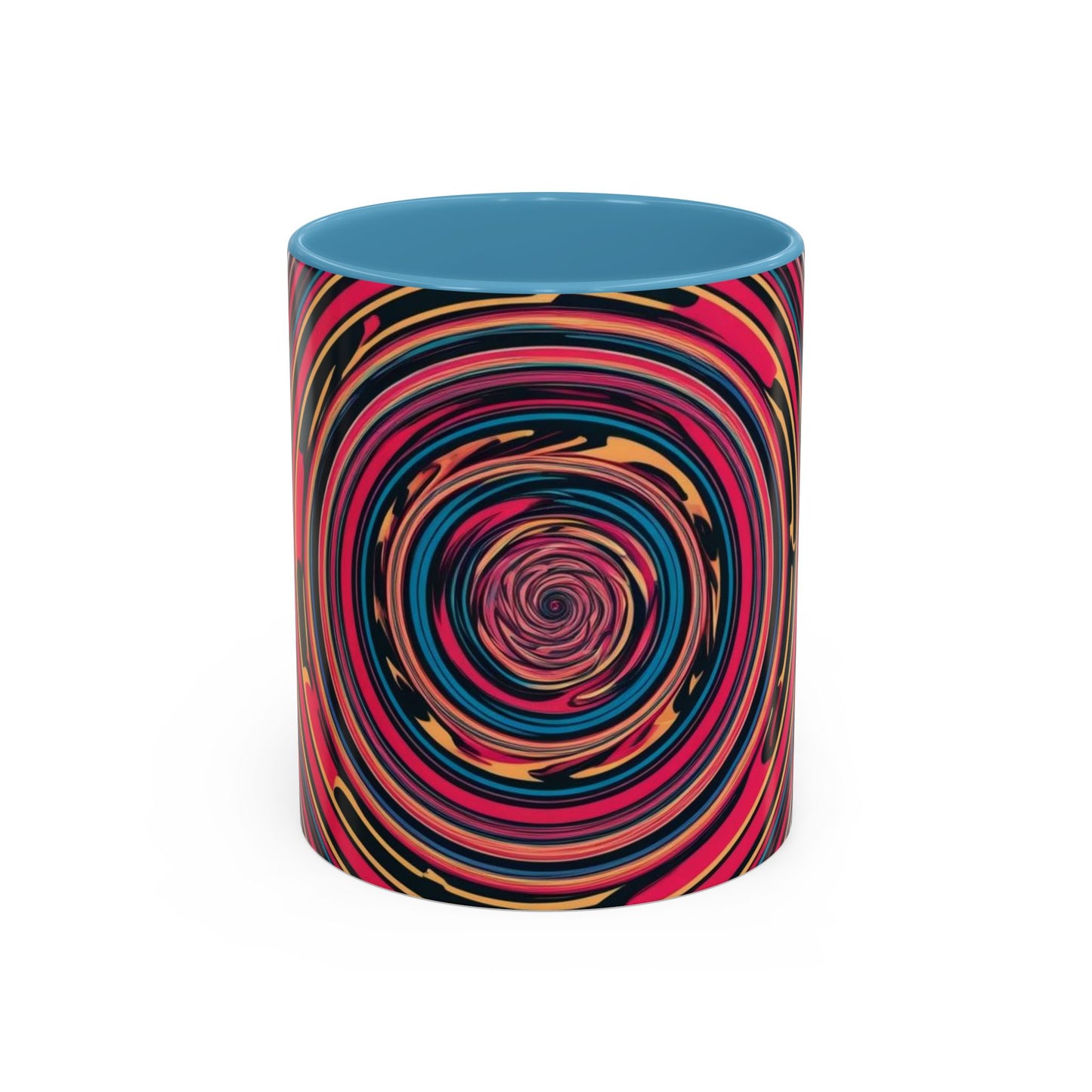 Optical Illusion Accent Mug – Ceramic Coffee Cup