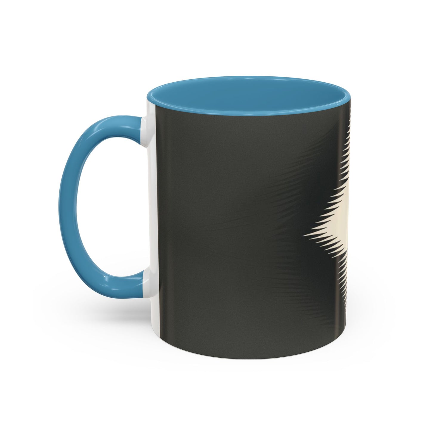 Optical Illusion Accent Mug – Ceramic Coffee Cup