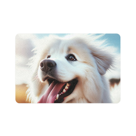 Pet Food Mat (12x18) - Pyrenean Mountain Dog