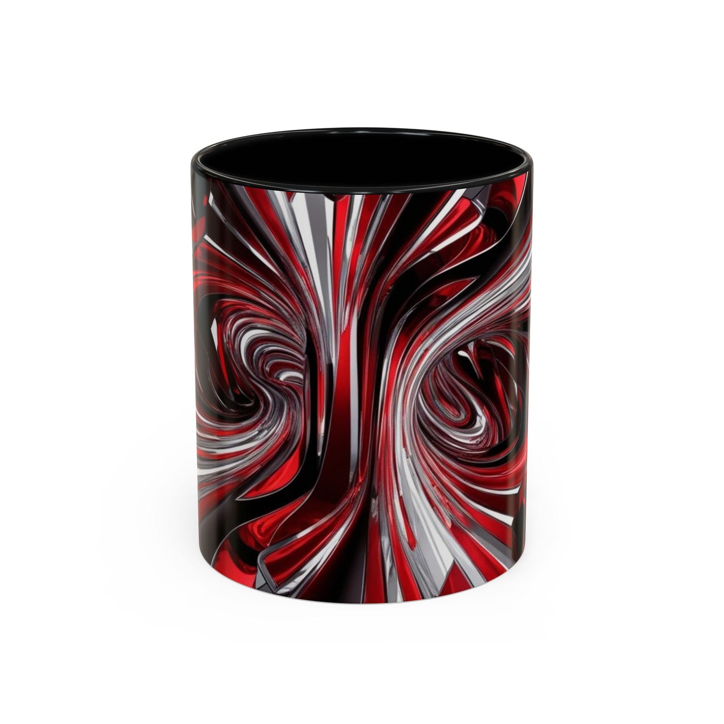 Optical Illusion Accent Mug – Ceramic Coffee Cup