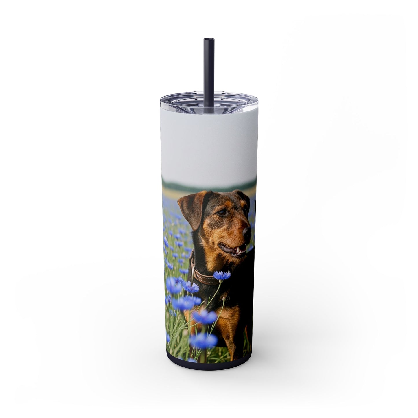 Deutscher Jagdterrier Gobelet avec paille, 20 oz