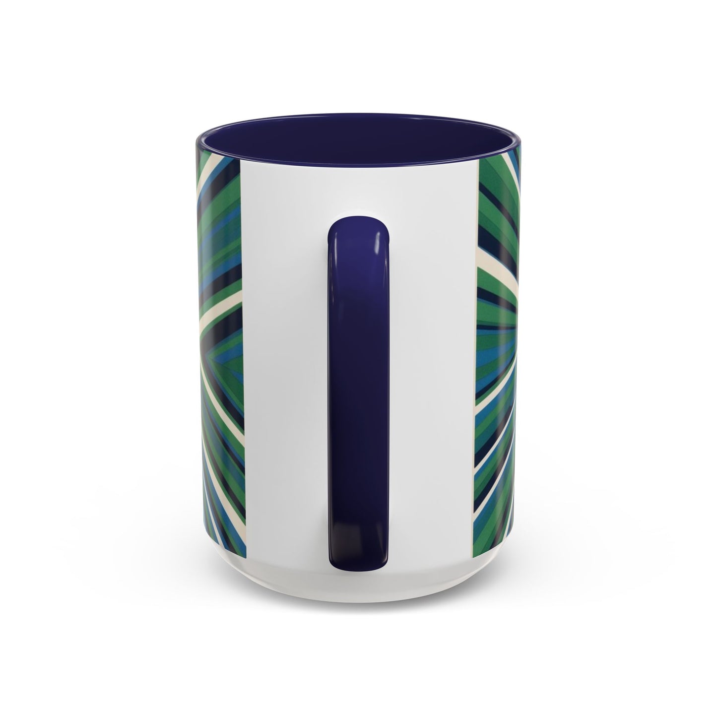 Optical Illusion Accent Mug – Ceramic Coffee Cup