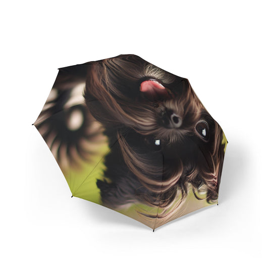 Affenpinscher Semi-Automatic Foldable Umbrella