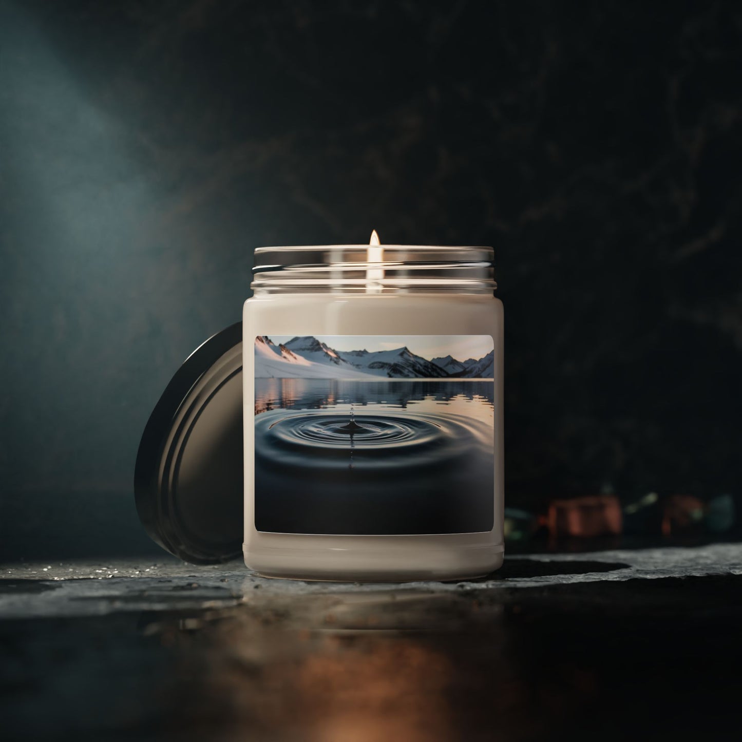 Ripple in a Snowy Mountain Lake- Scented Soy Candle, 9oz