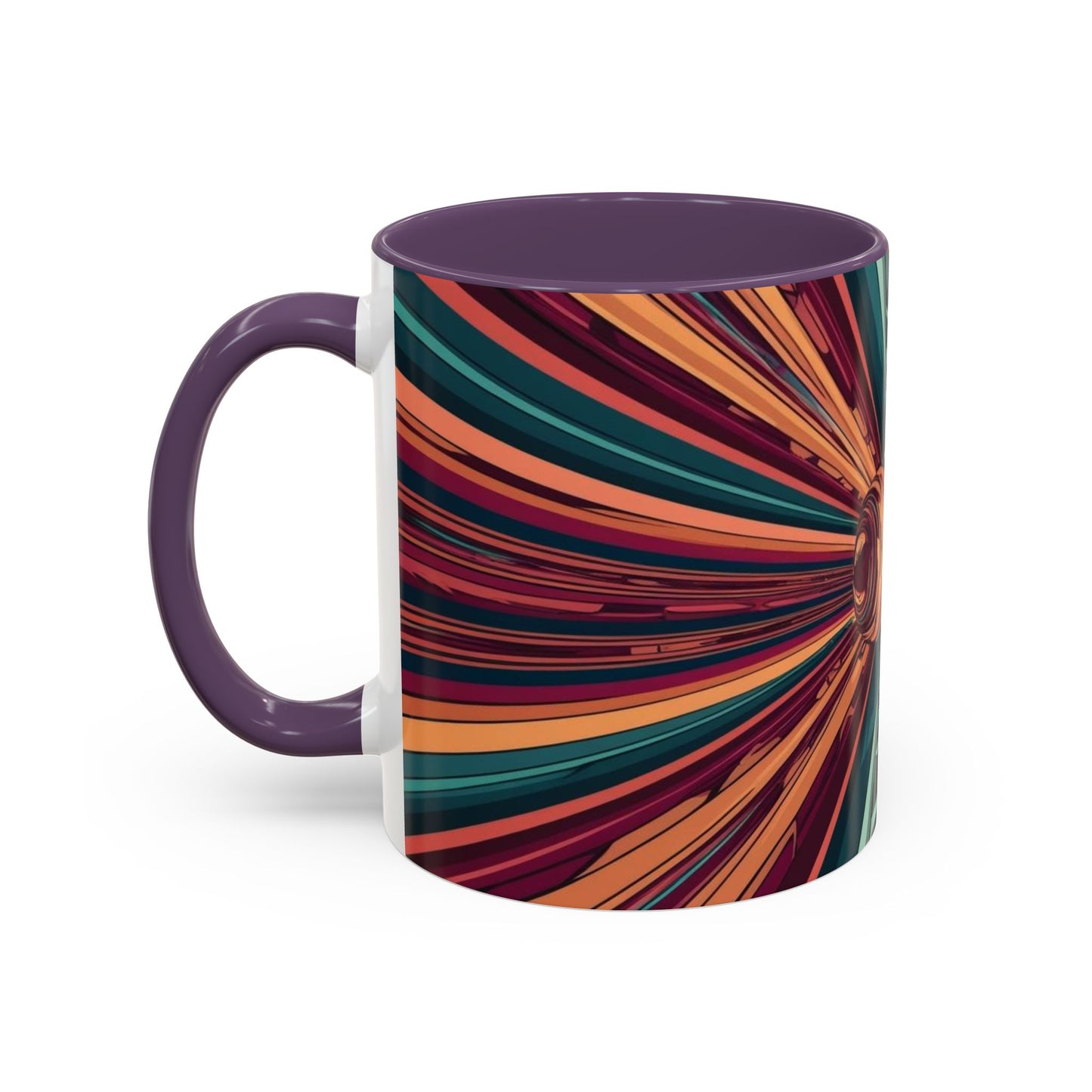 Optical Illusion Accent Mug – Ceramic Coffee Cup