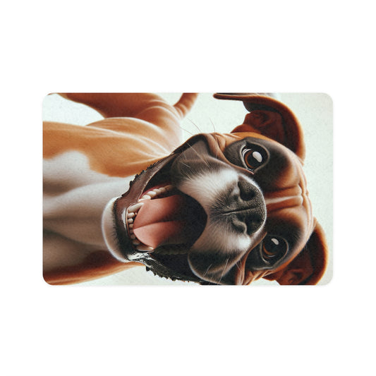 Vertical Pet Food Mat (12x18) - Boxer