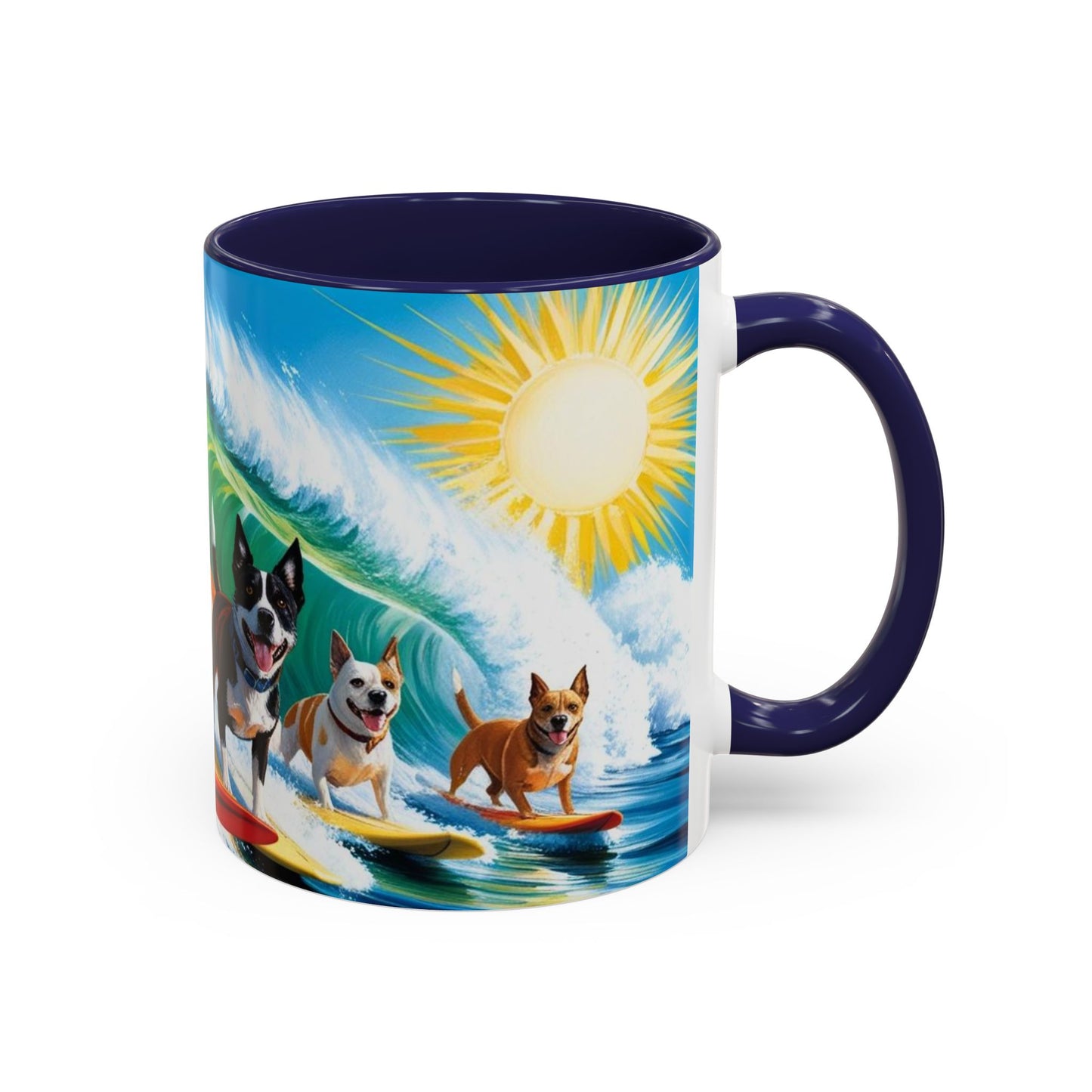 Taza de café con detalles de Surf Dogs: el regalo perfecto para los amantes de los perros