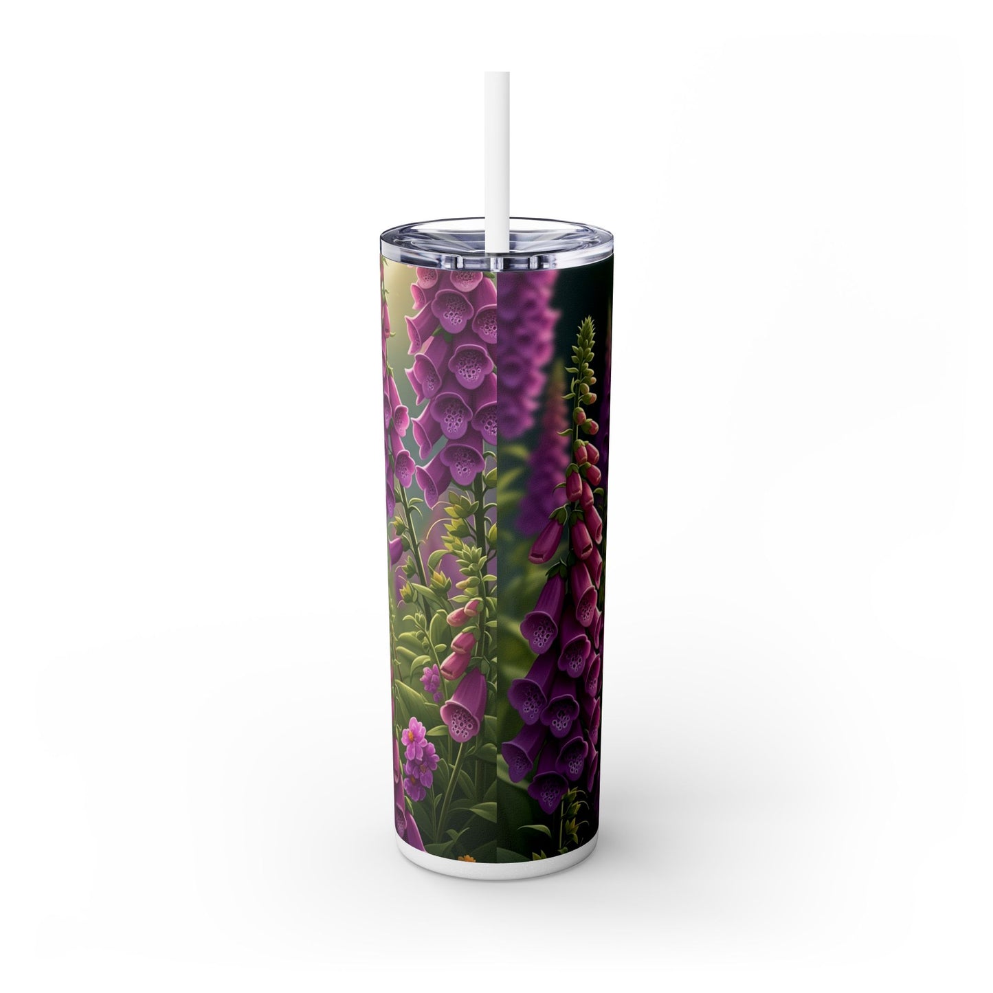 Skinny Tumbler with Straw – 20 oz Stainless Steel Cup