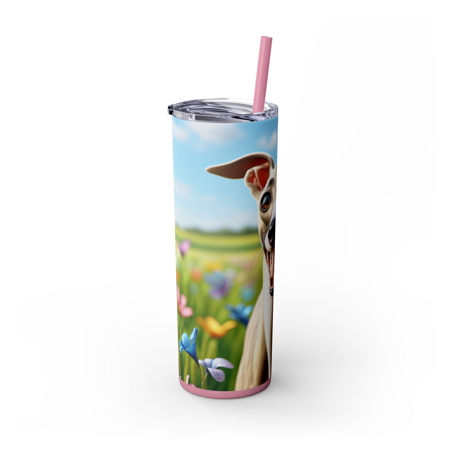 Whippet Skinny Tumbler with Straw, 20oz