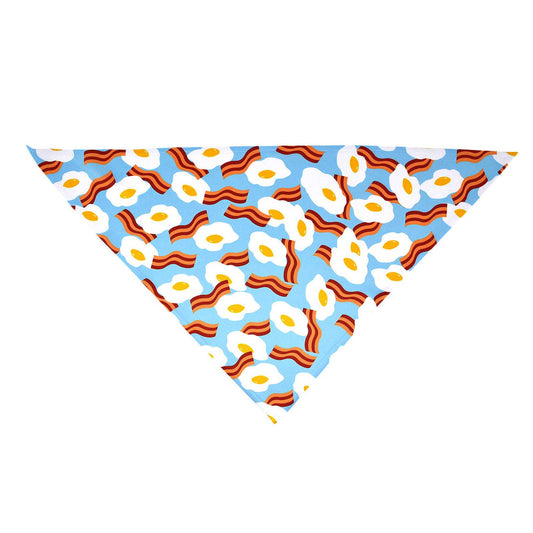Bandana pour chien Bacon et œufs