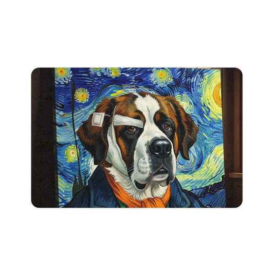 Pet Food Mat (12x18) - Saint Bernard