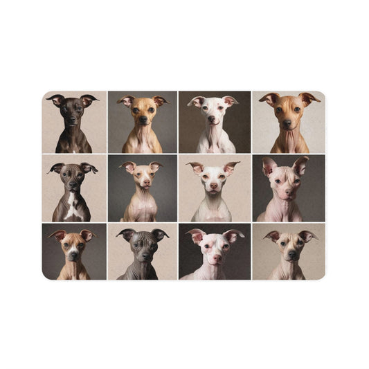 Pet Food Mat (12x18) - Hairless Dogs