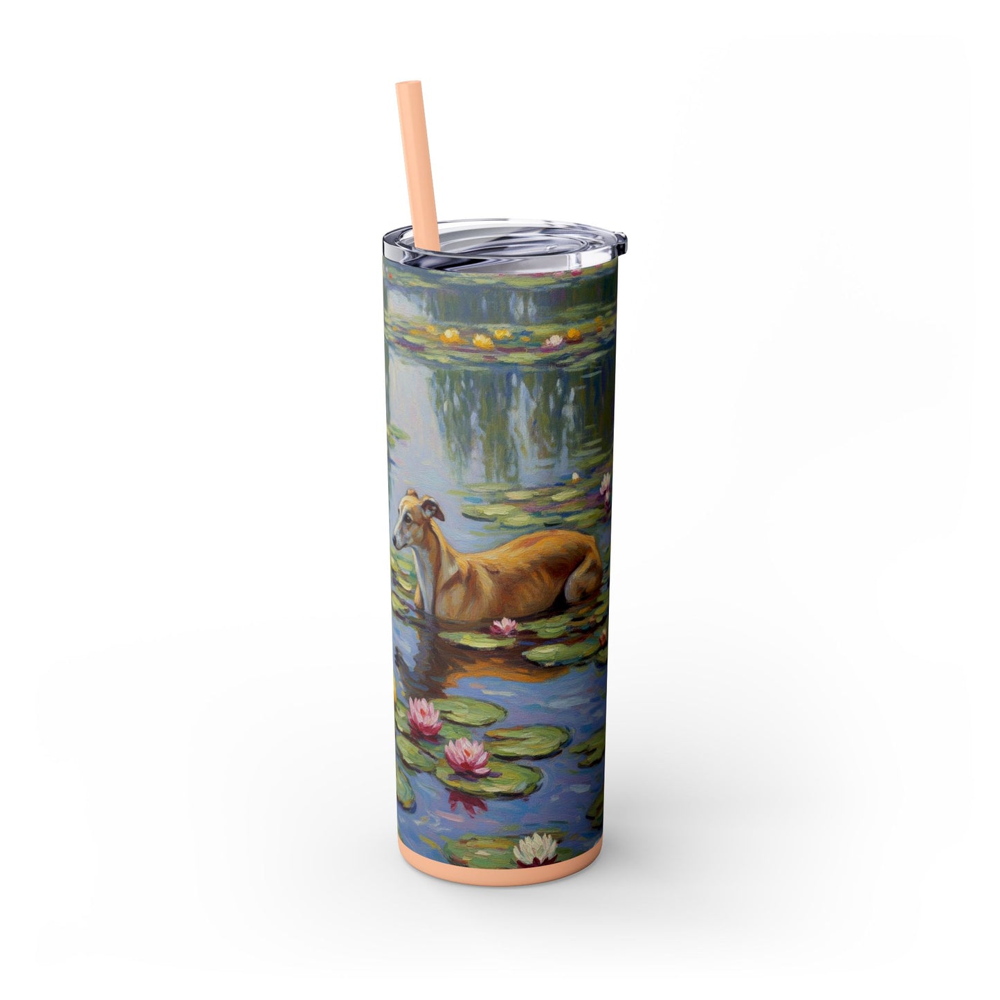 Vaso para galgos con pajita, 20 oz