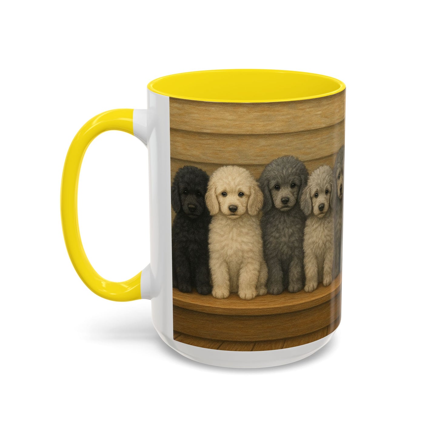 Mug à café décoratif avec motif chiots caniches - Cadeau idéal pour les amoureux des chiens