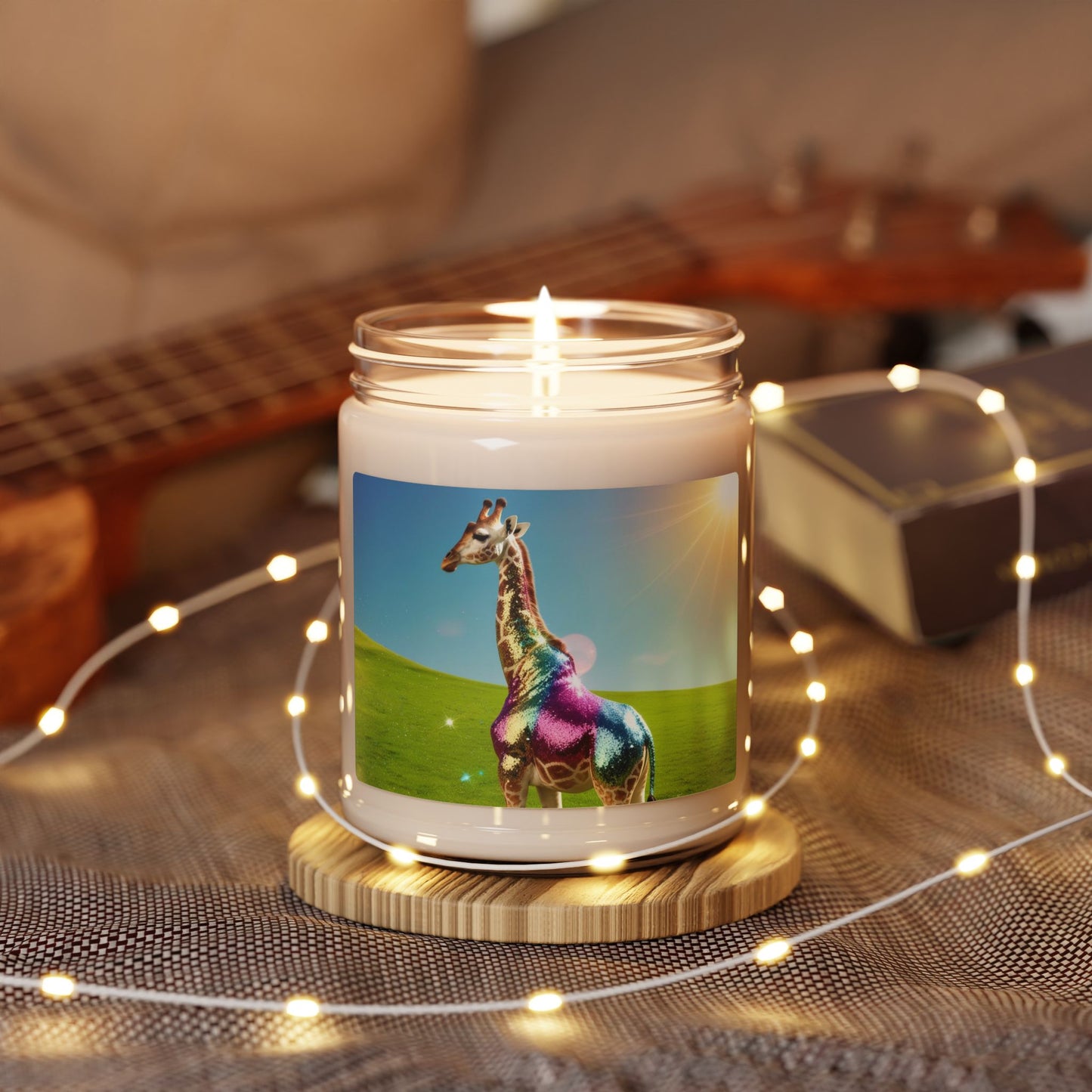 Rainbow Giraffe- Scented Soy Candle, 9oz