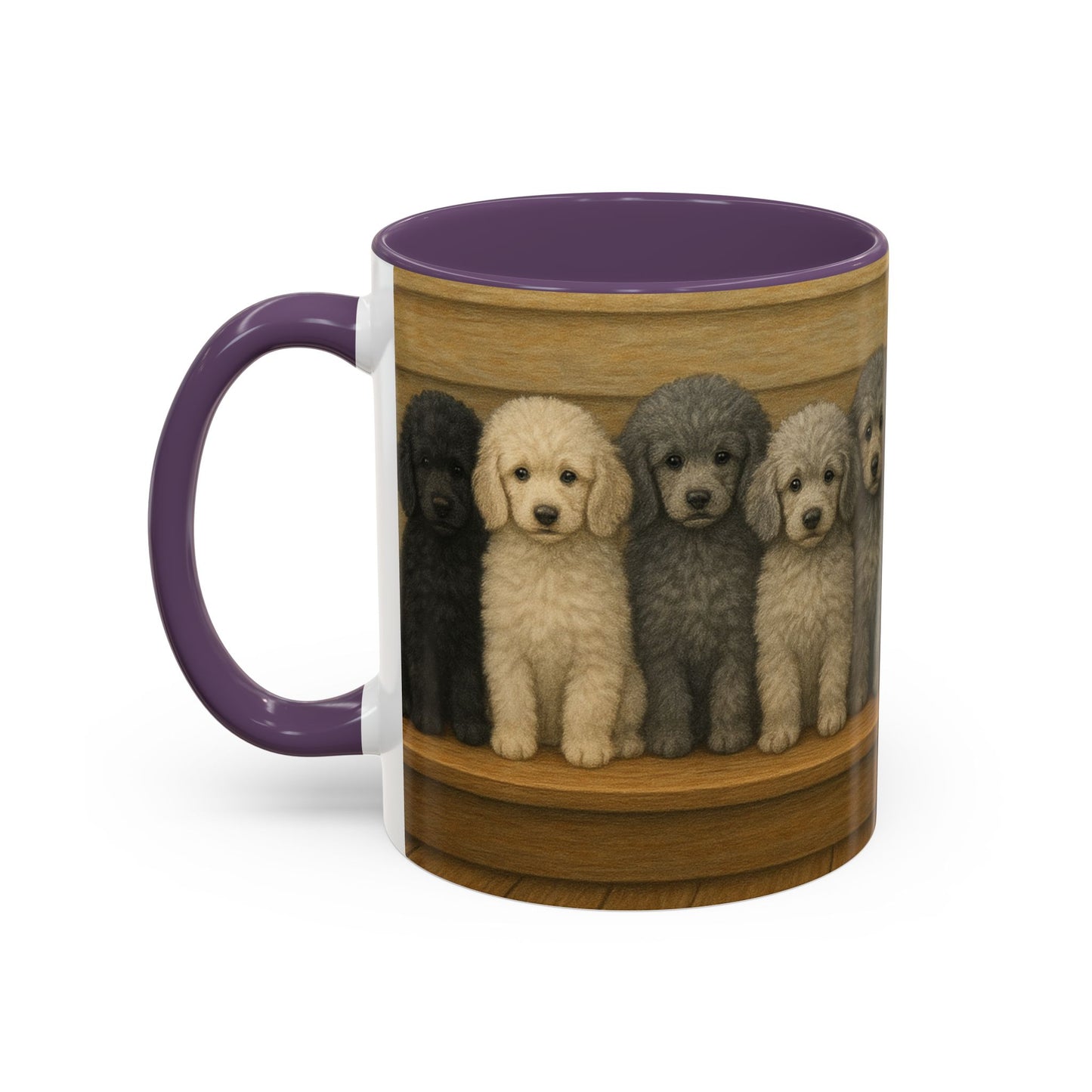 Mug à café décoratif avec motif chiots caniches - Cadeau idéal pour les amoureux des chiens
