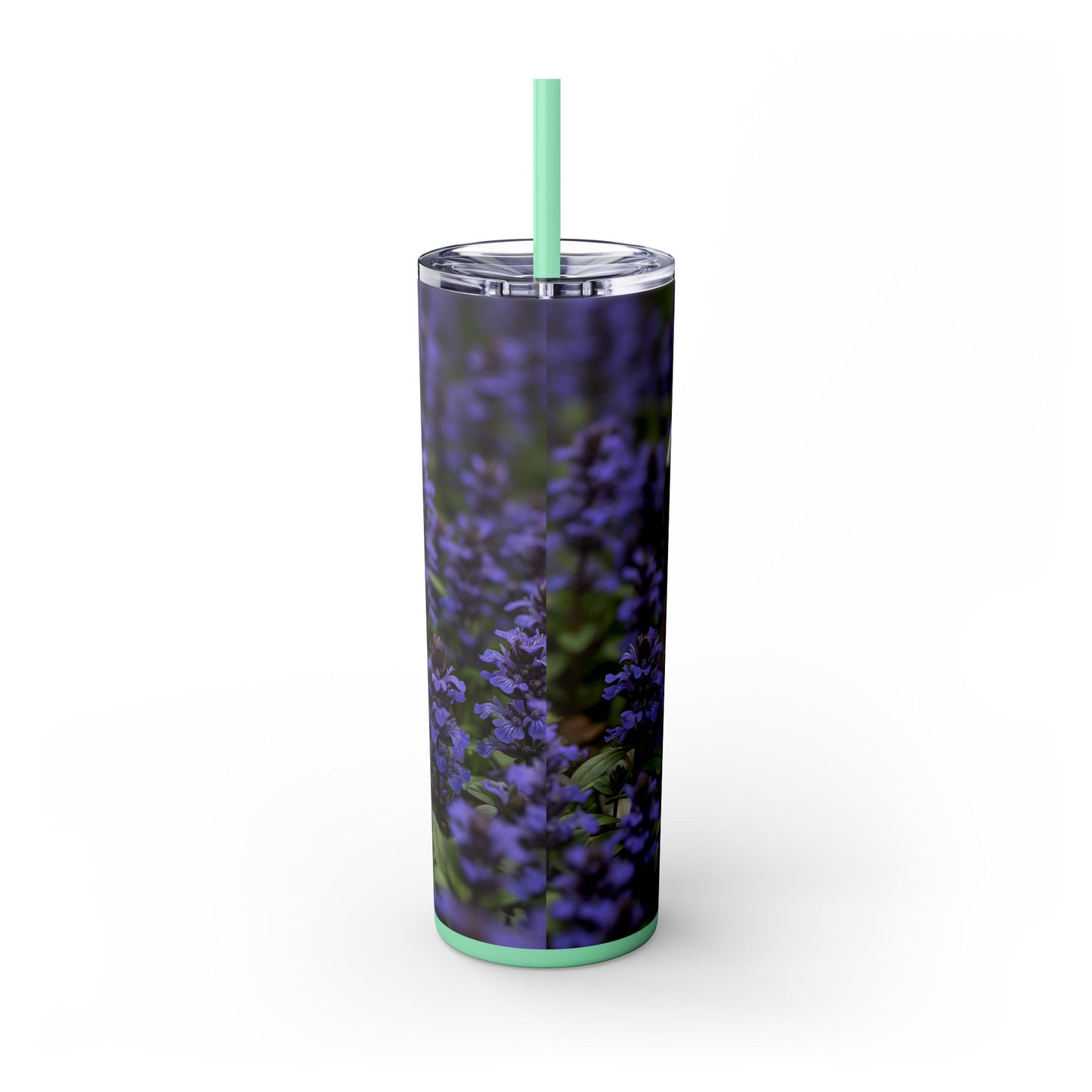 Miniature Bull Terrier Skinny Tumbler with Straw, 20oz