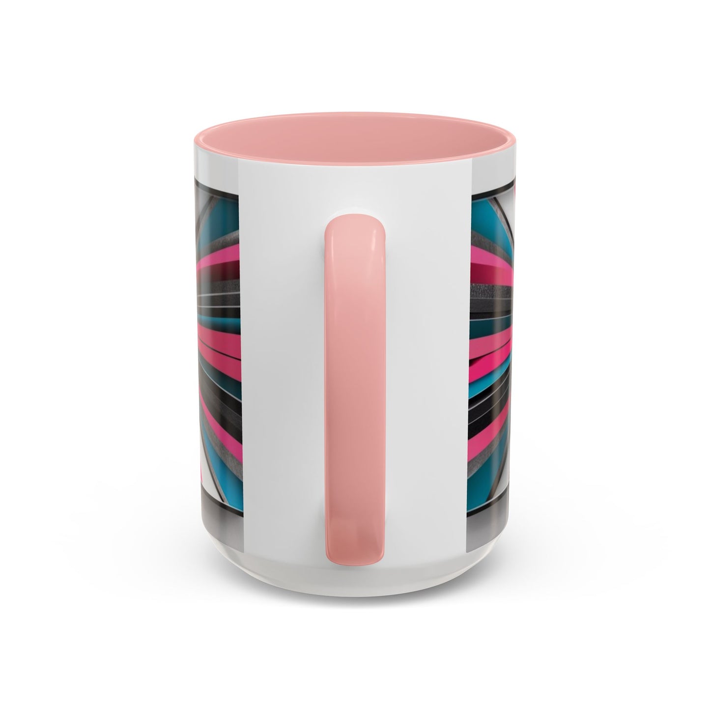 Optical Illusion Accent Mug – Ceramic Coffee Cup