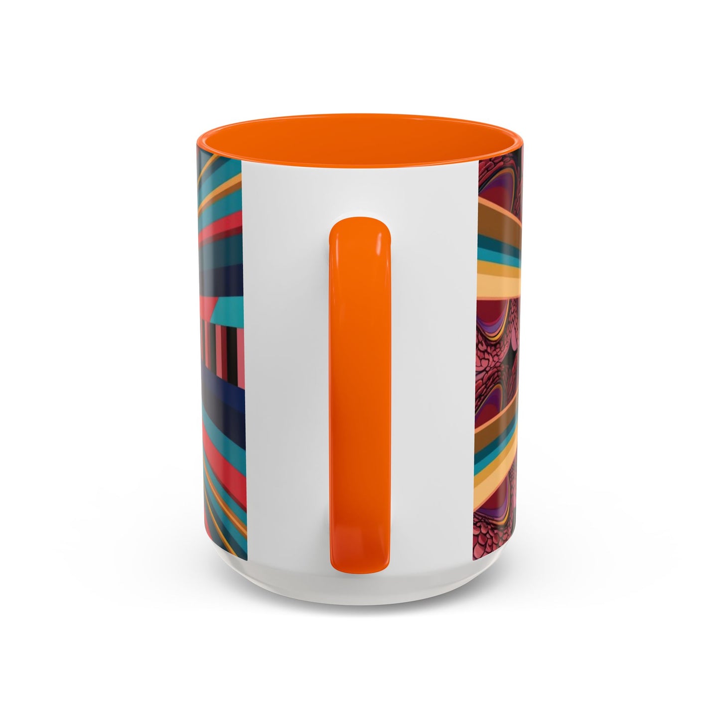 Optical Illusion Accent Mug – Ceramic Coffee Cup