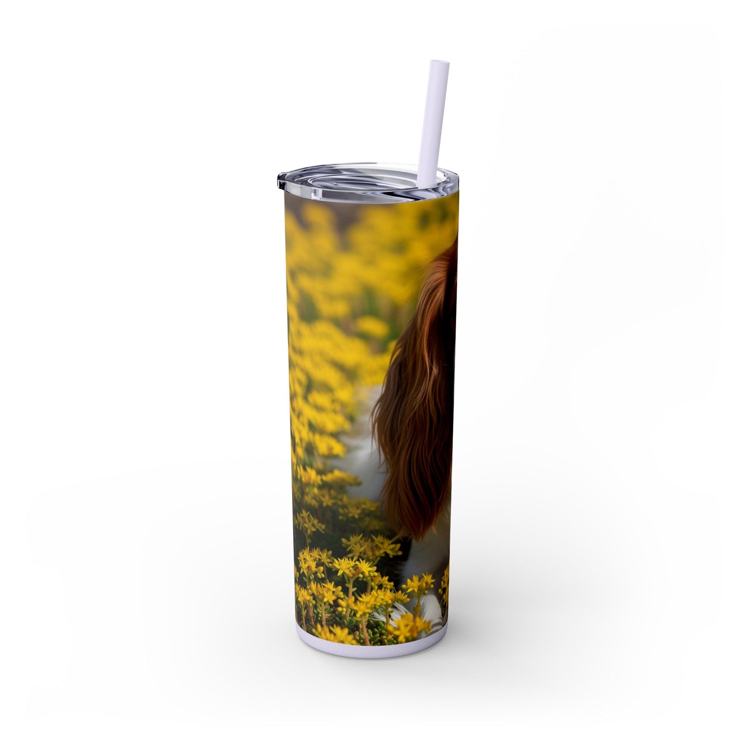 Skinny Tumbler with Straw – 20 oz Stainless Steel Cup