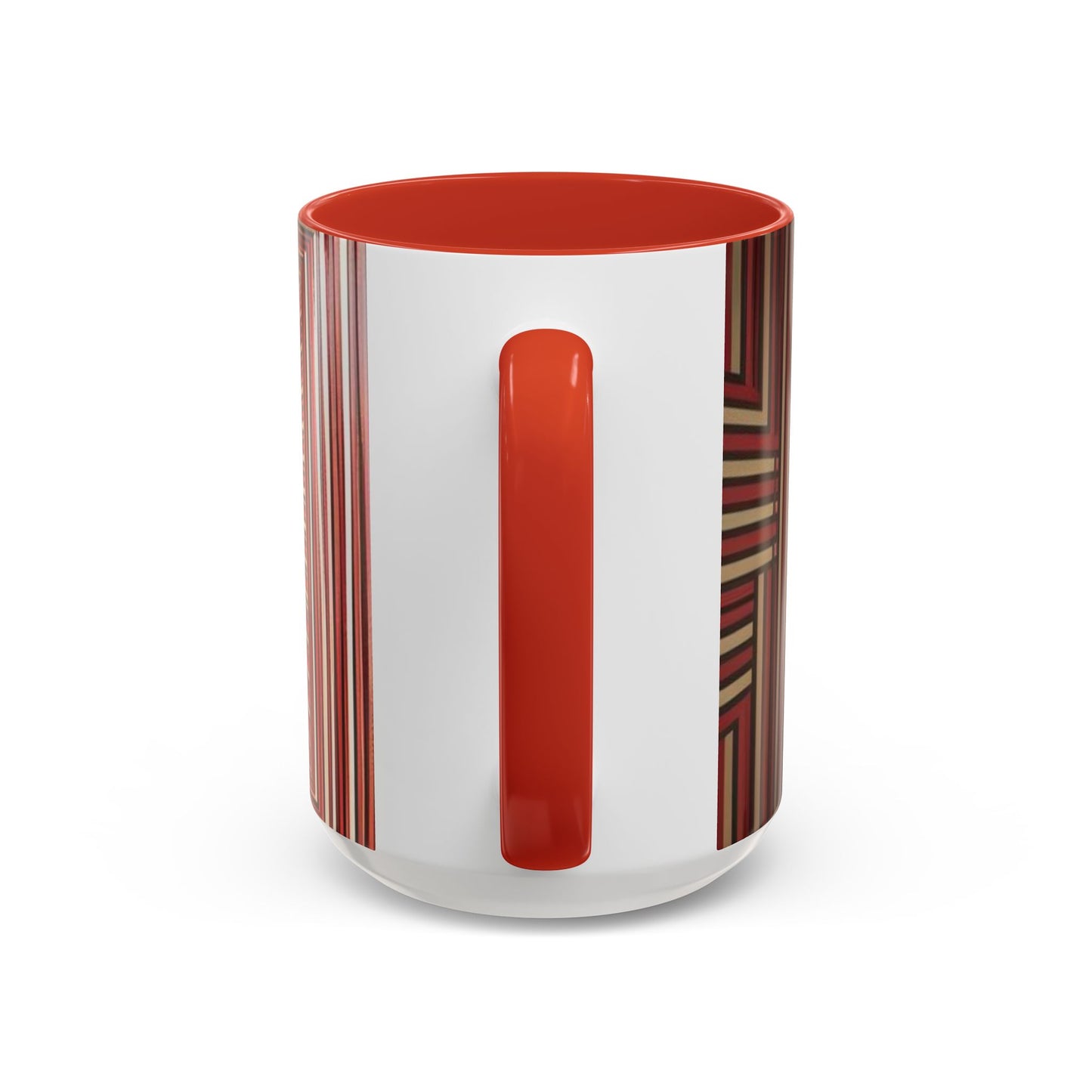 Optical Illusion Accent Mug – Ceramic Coffee Cup