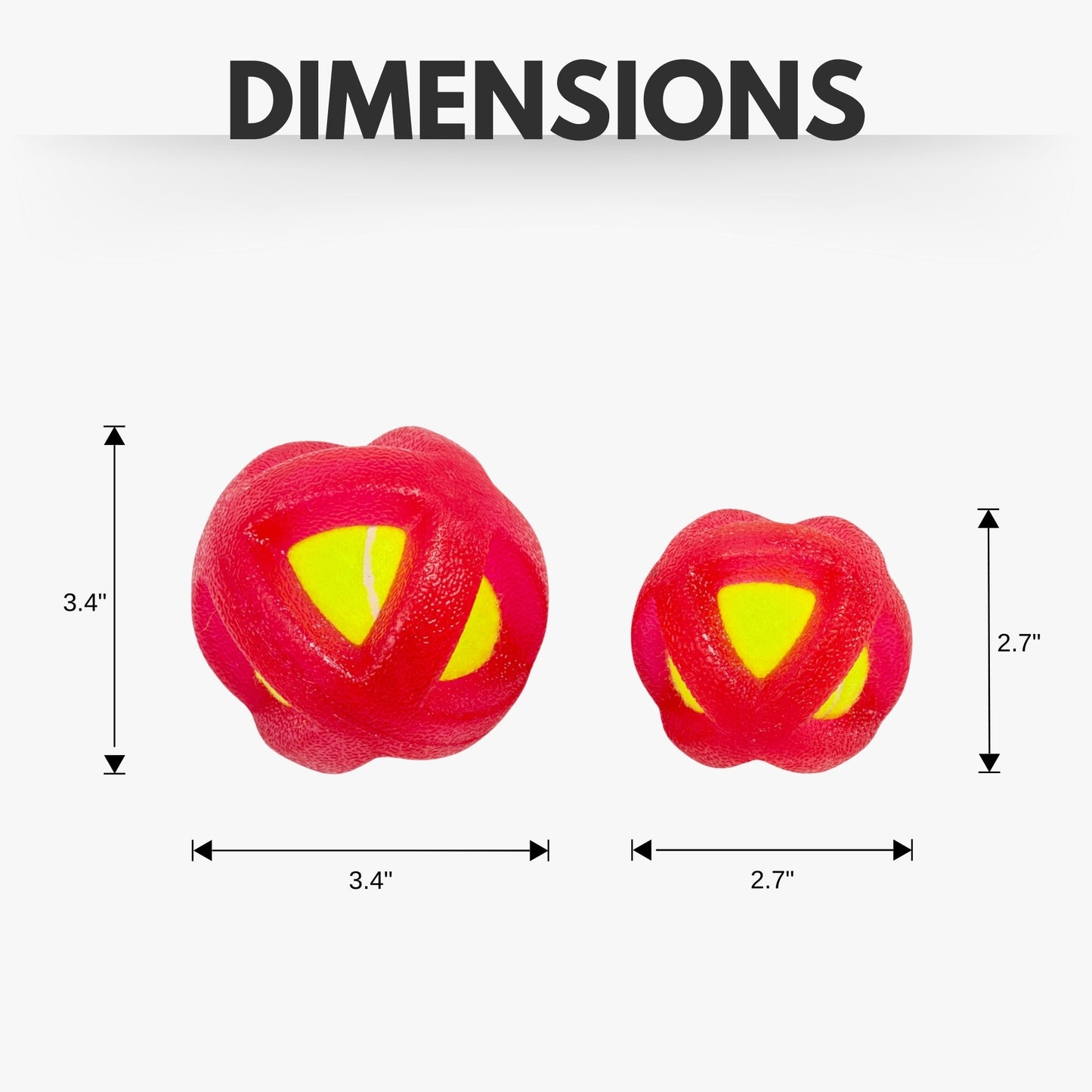 TPR-Coated Agility Tennis Ball Dog Toy – Durable & Pet-Safe