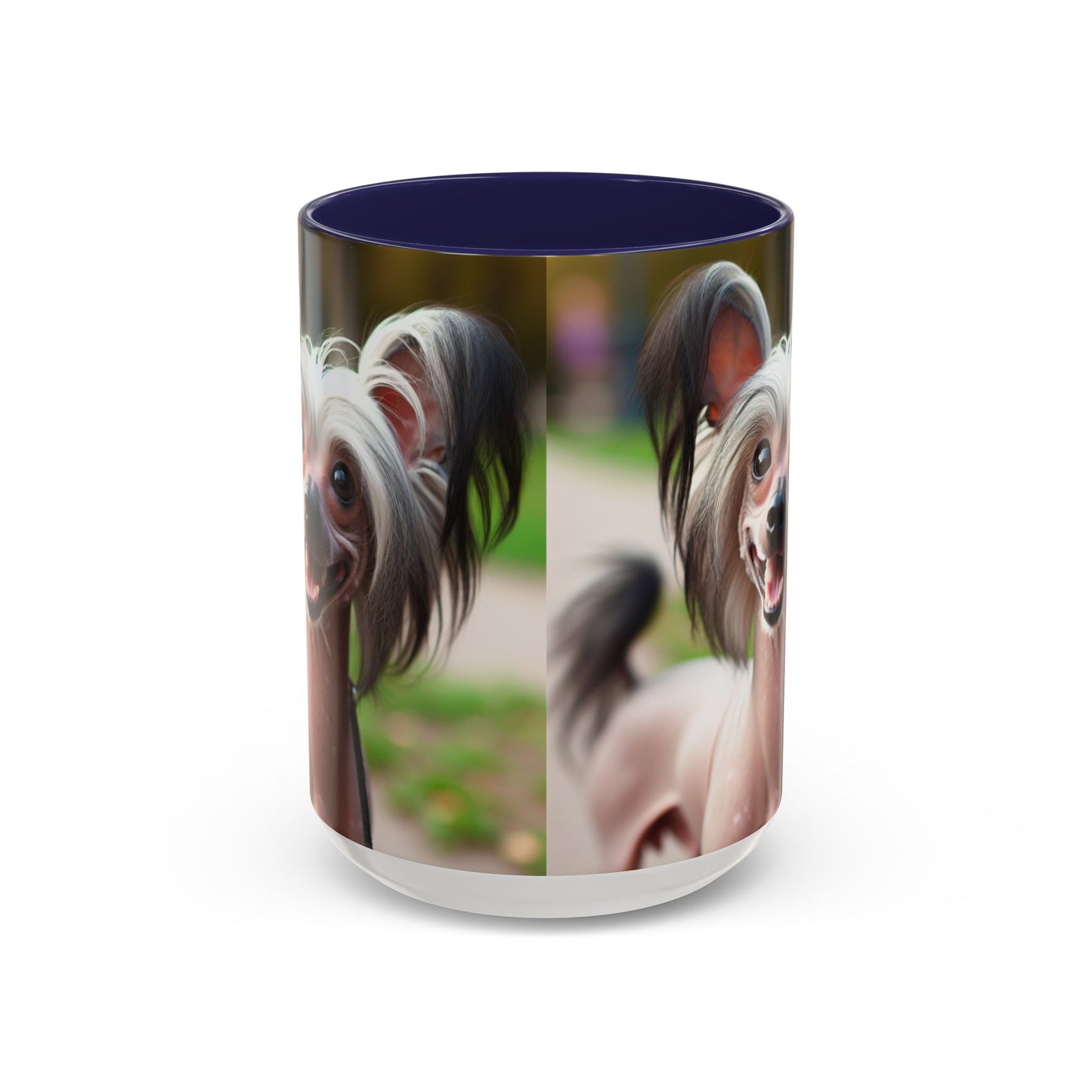 Chinese Crested Dog Accent Coffee Mug - Perfect Gift for Dog Lovers