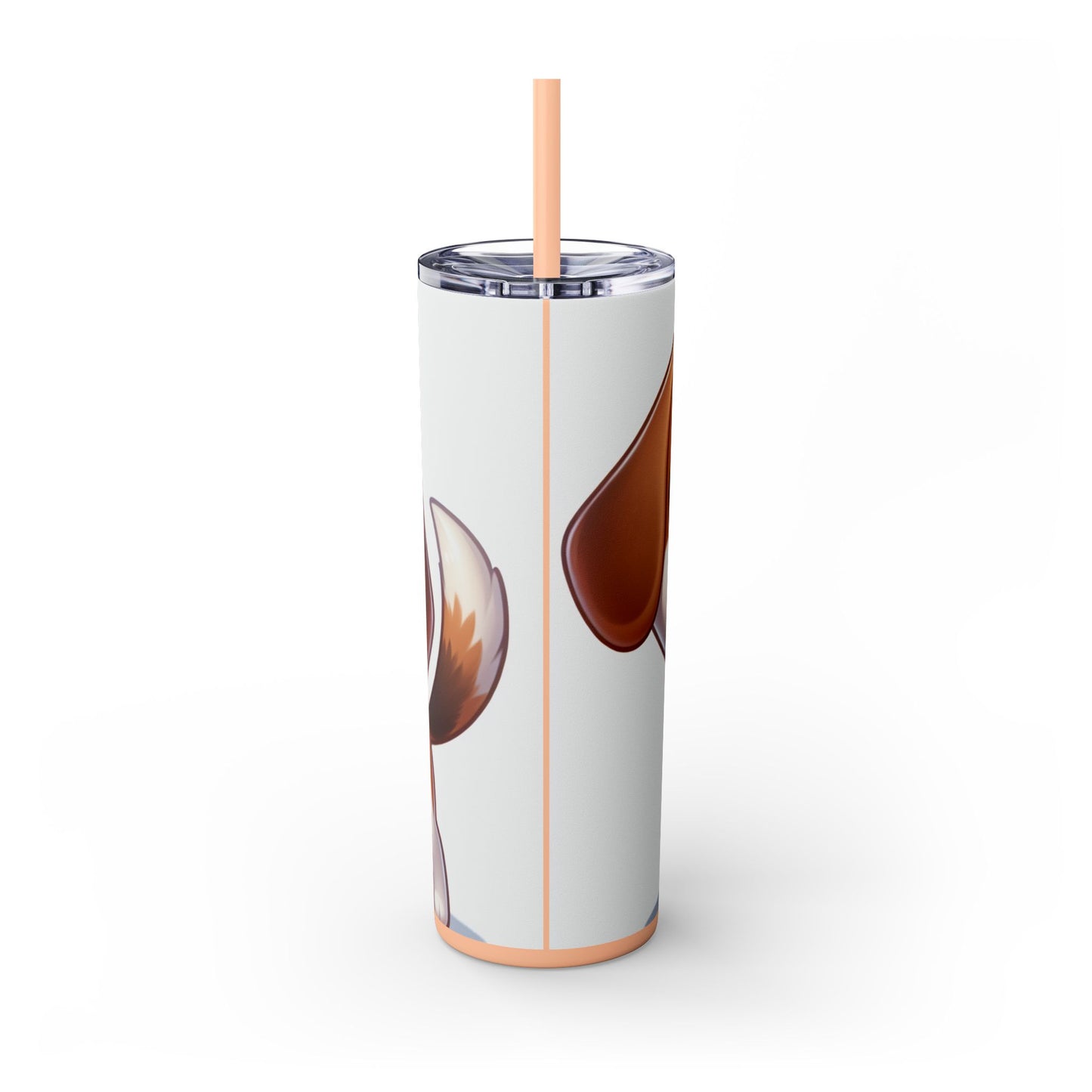 Beagle Skinny Tumbler with Straw, 20oz