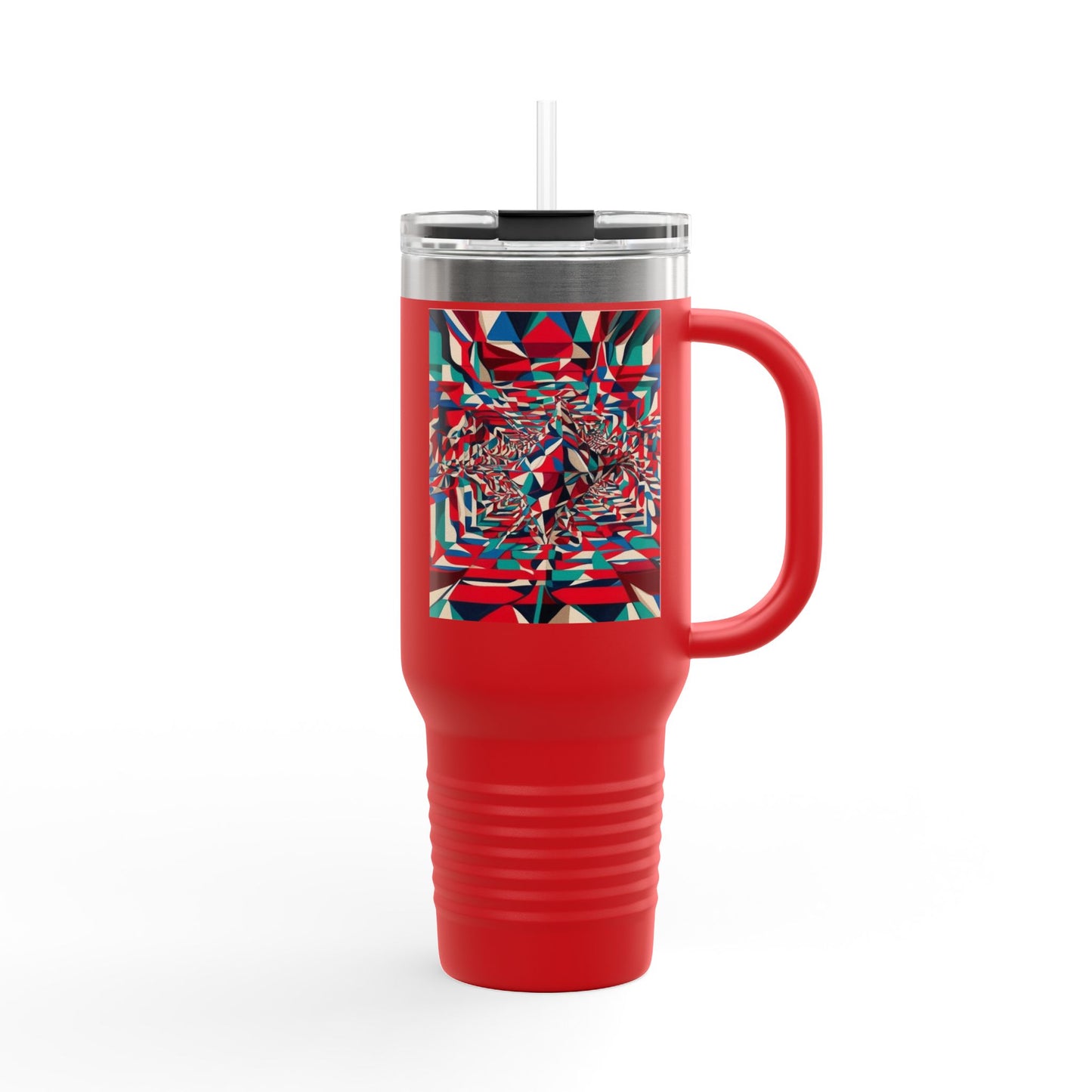 Optical Illusion Insulated Travel Mug, 40oz