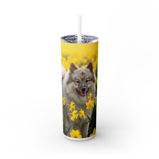Keeshond Tumbler with Straw, 20oz