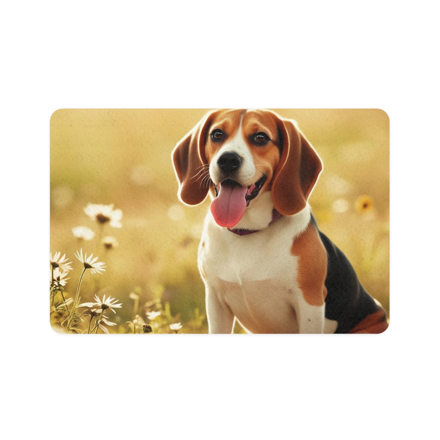 Pet Food Mat (12x18) - Beagle