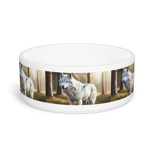 White Wolf Pet Bowl