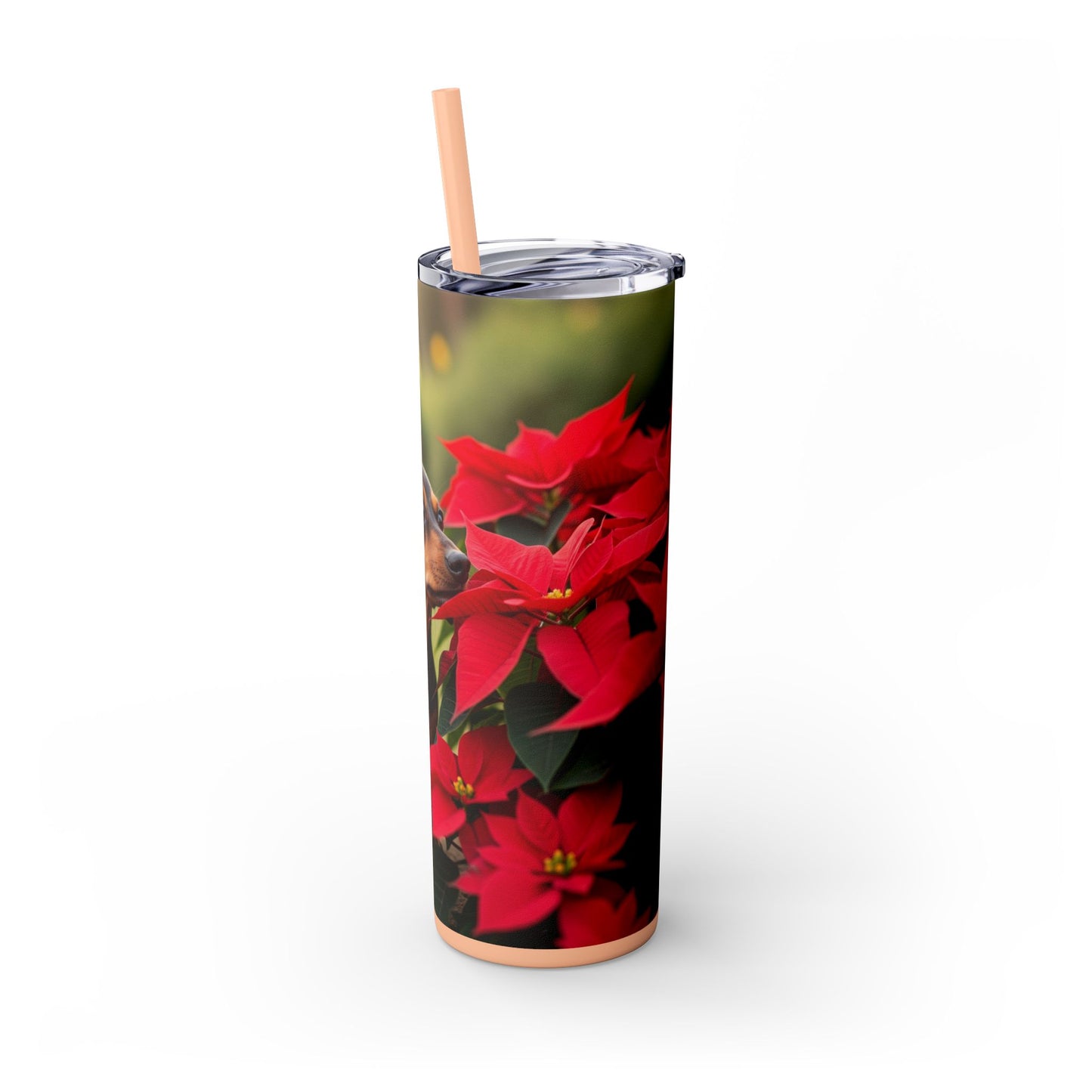 Skinny Tumbler with Straw – 20 oz Stainless Steel Cup