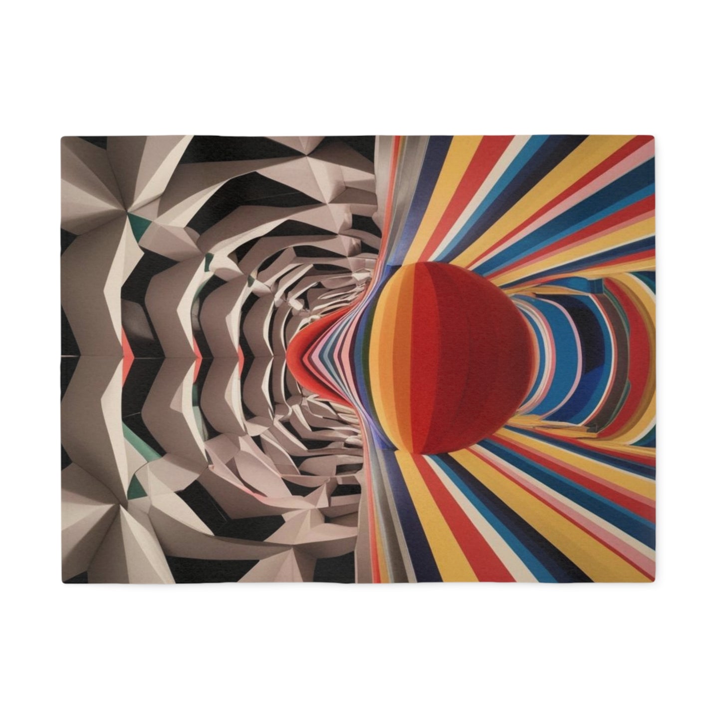 Sweat-shirt/couverture à illusion d'optique