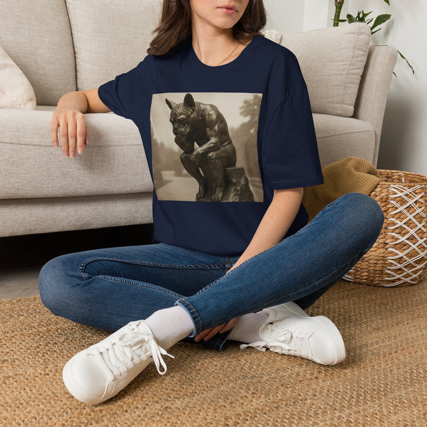 Canine Canvas Collection: Rodin Homage Tee Shirt