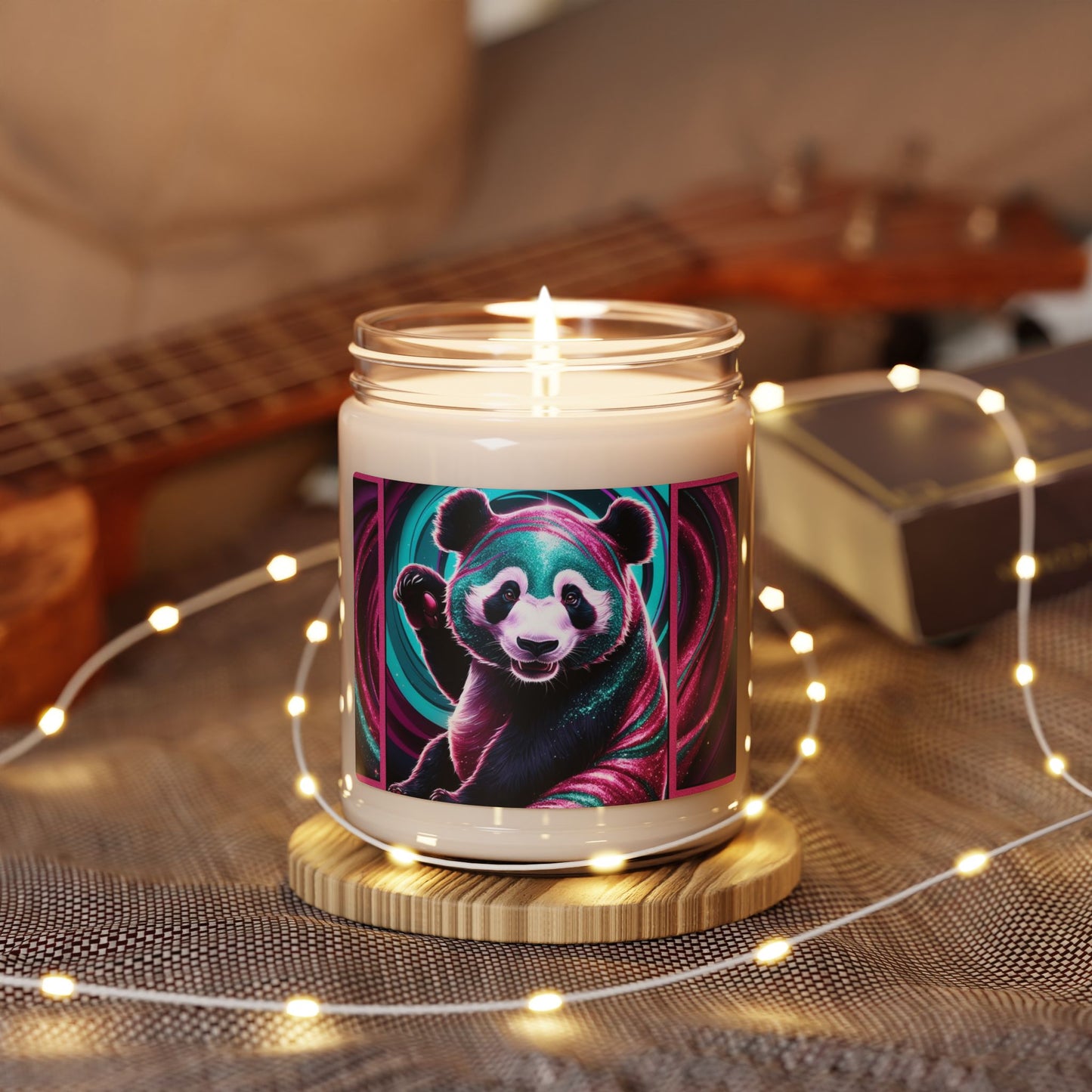 Psychedelic Panda- Scented Soy Candle, 9oz