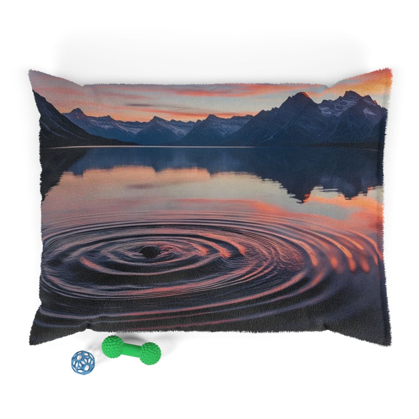 Ripple in a Mountain Lake Pet Bed