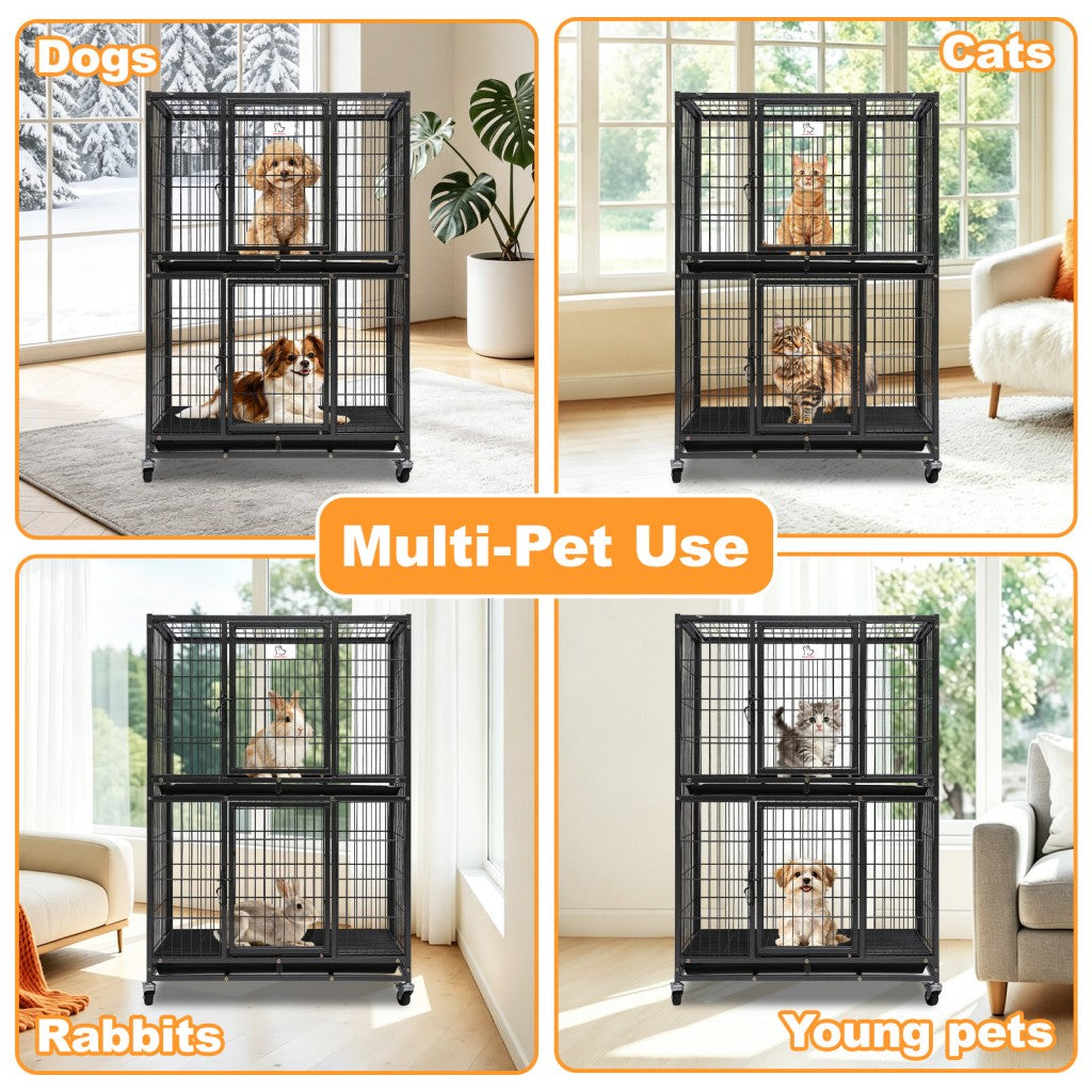 Jaula para perros de dos niveles de 31" 46A