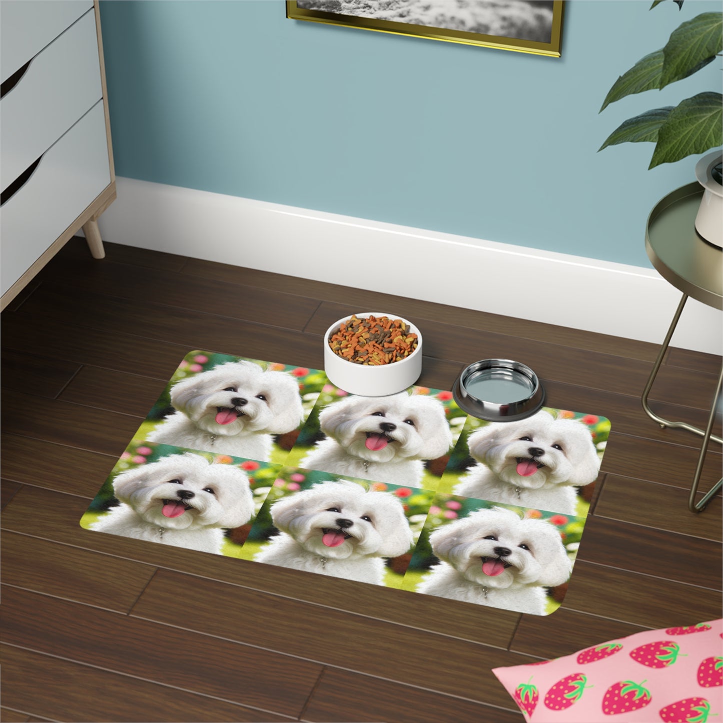 Pet Food Mat (12x18) - Coton de Tulear