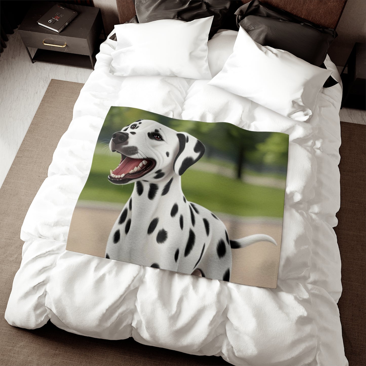 Dalmatian Sweatshirt Blanket