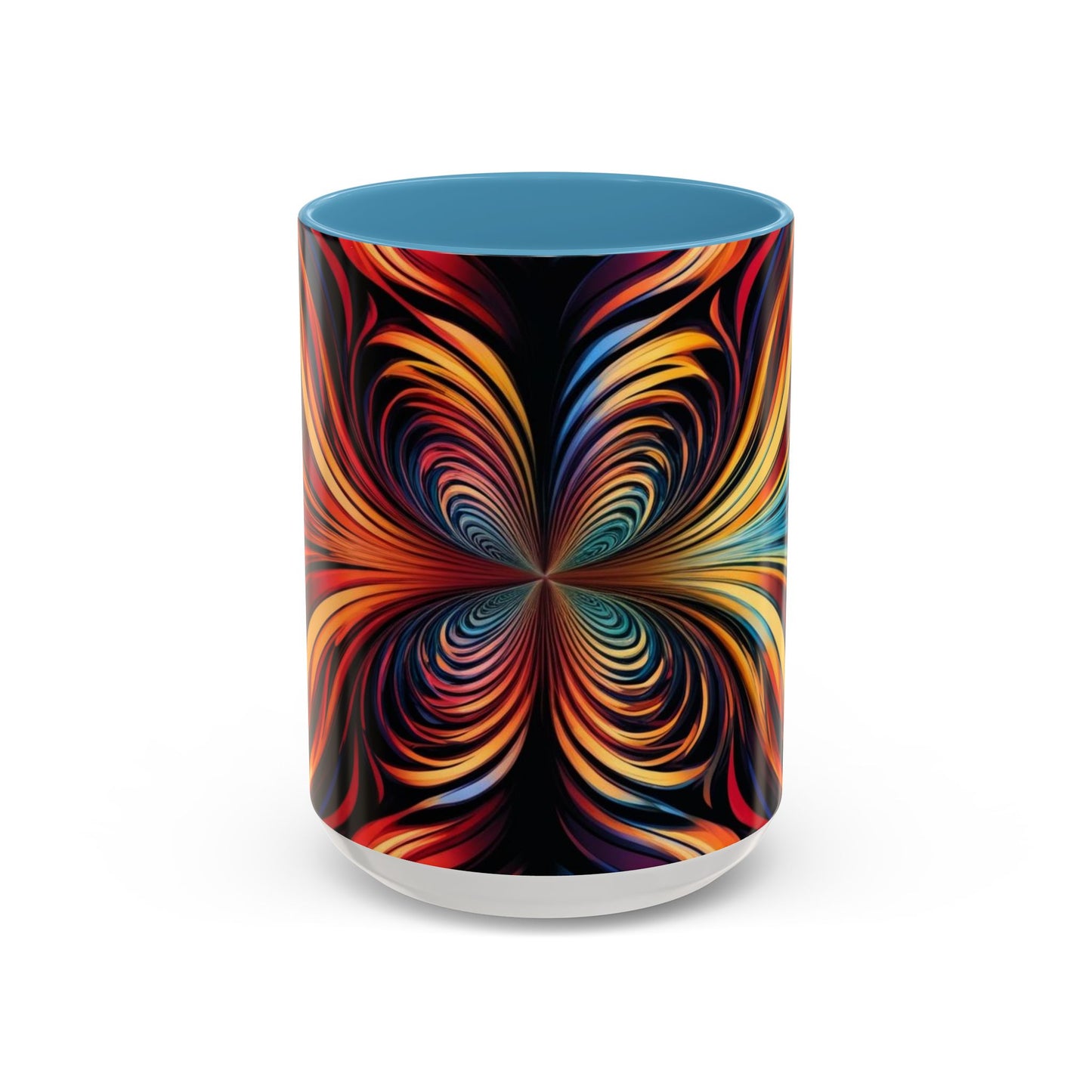 Optical Illusion Accent Mug – Ceramic Coffee Cup