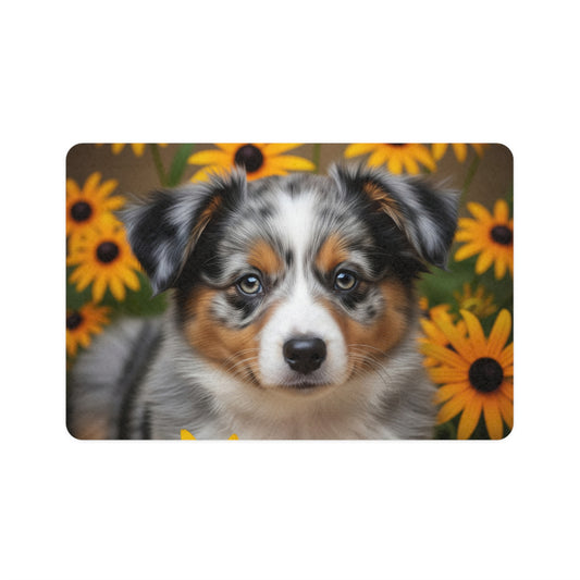 Pet Food Mat (12x18) - Miniature American Shepherd