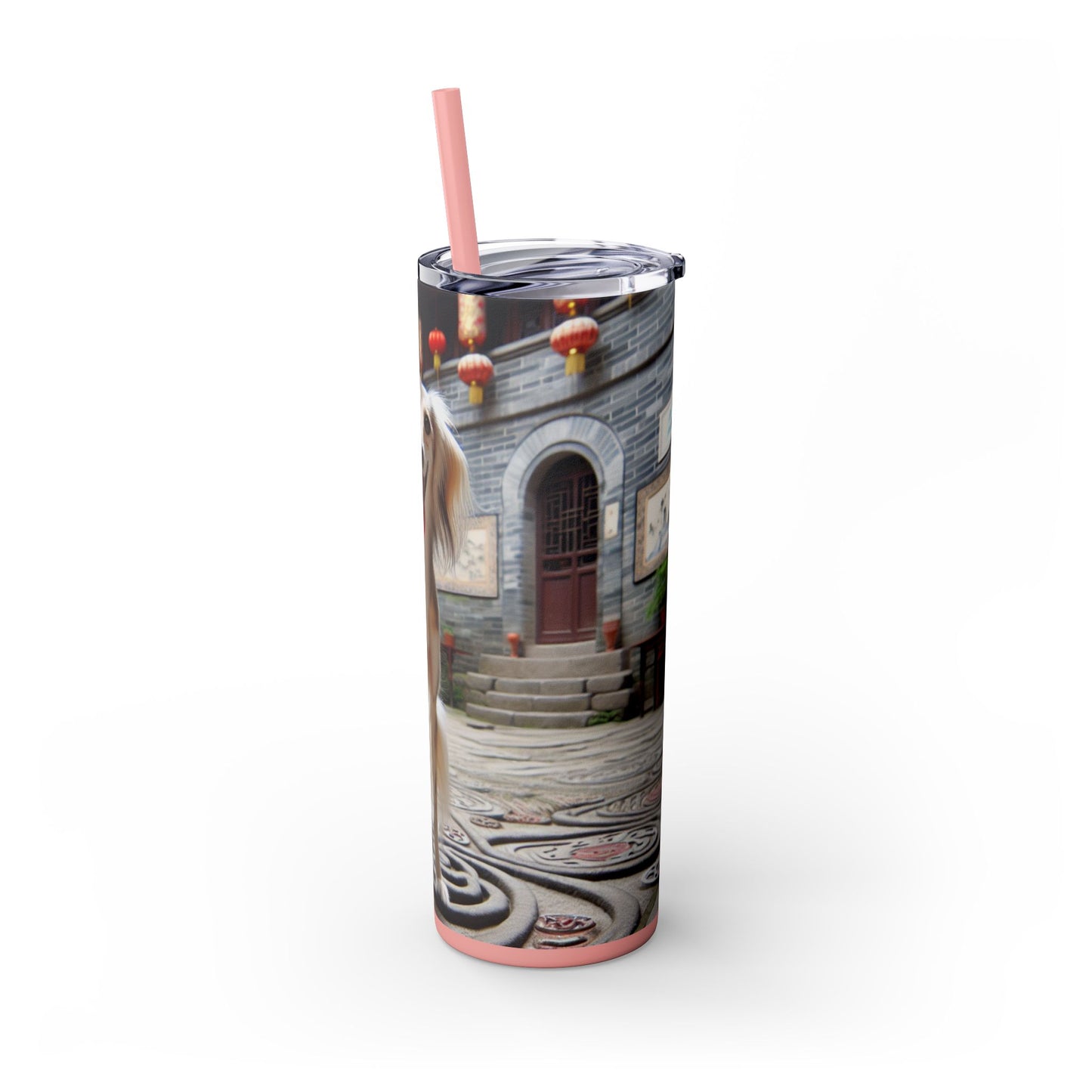 Gobelet Saluki chinois avec paille, 590 ml