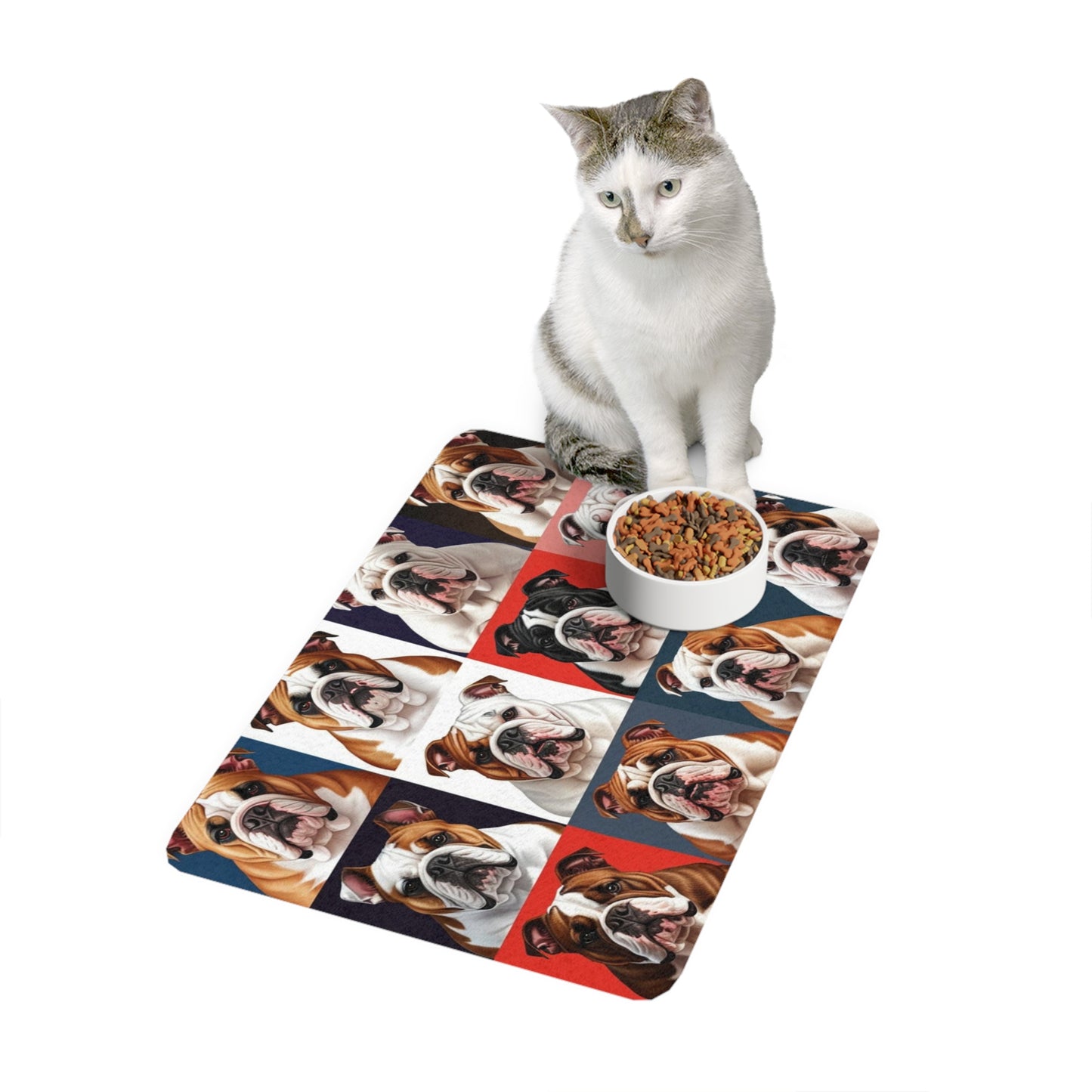 Pet Food Mat (12x18) - Bulldogs