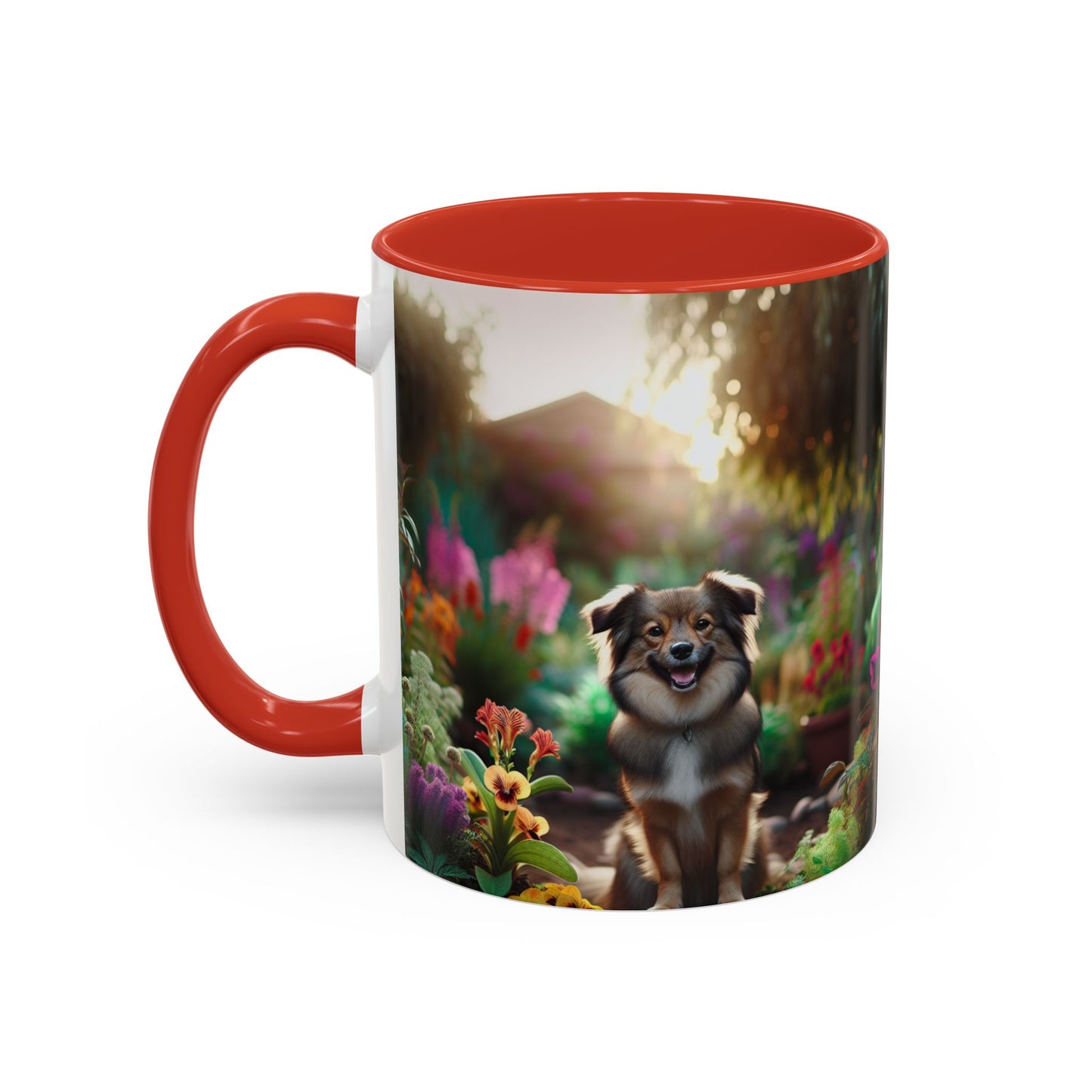 Taza de café con orquídea inca peruana: el regalo perfecto para los amantes de los perros.