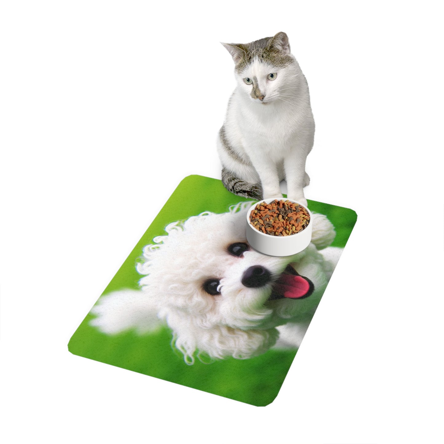 Pet Food Mat (12x18) - Bichonpoo