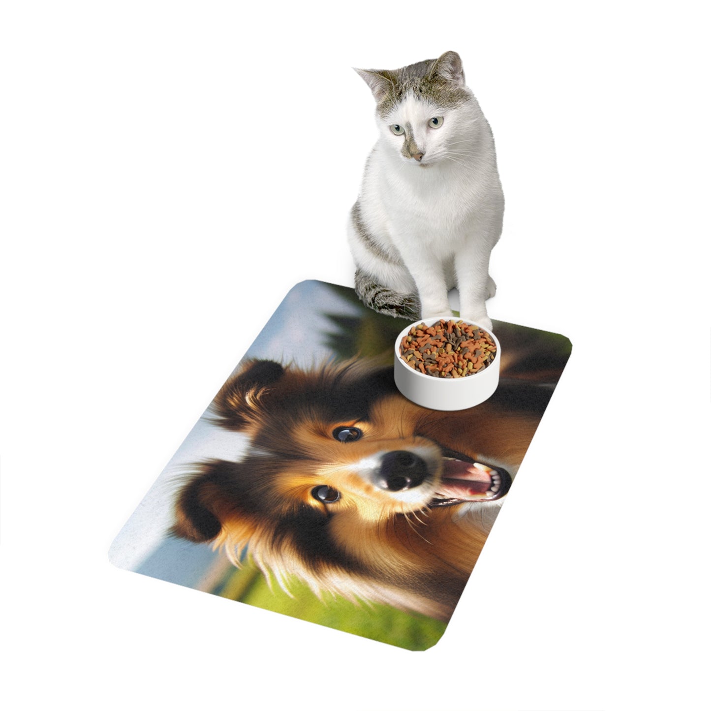 Pet Food Mat (12x18) - Shetland Sheepdog