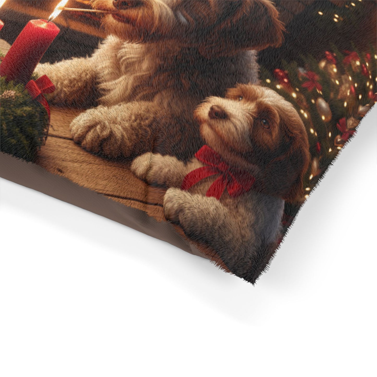 Lagotto Romagnolos Lighting an Advent Candle Pet Bed