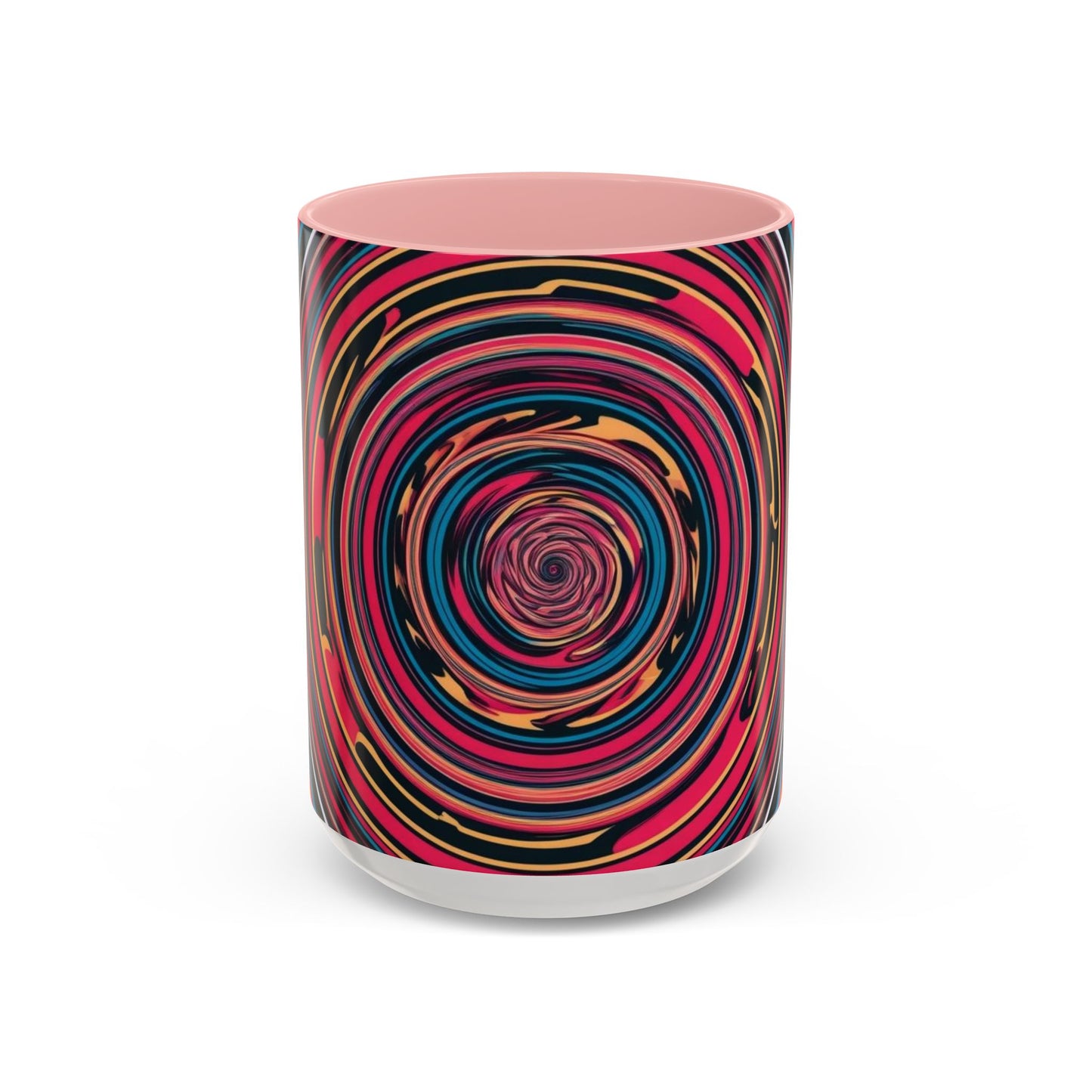 Optical Illusion Accent Mug – Ceramic Coffee Cup