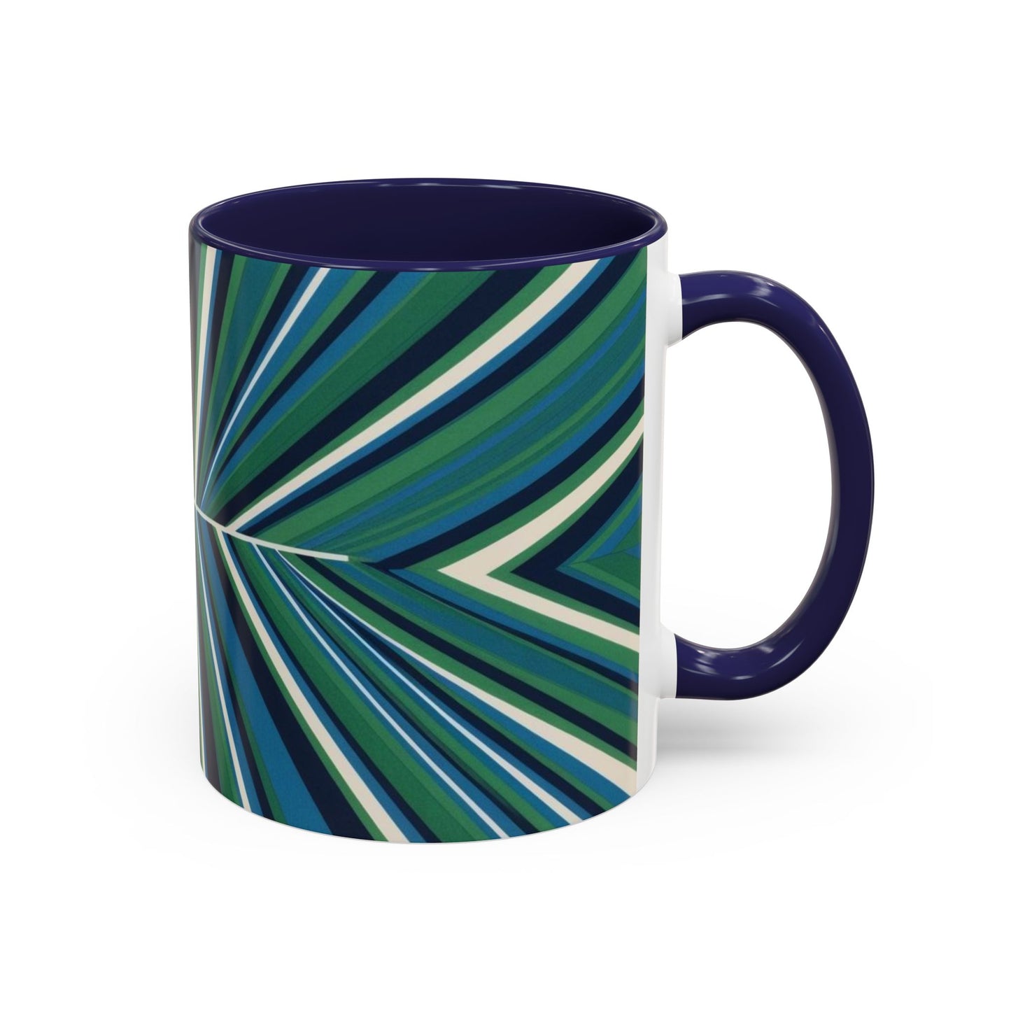 Optical Illusion Accent Mug – Ceramic Coffee Cup